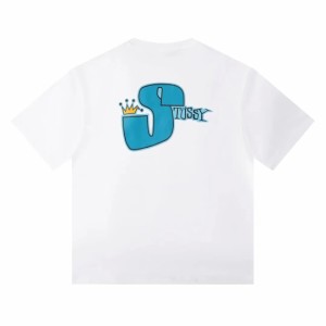    Stussyピュア・コットン半袖ハーフスリーブTシャツ