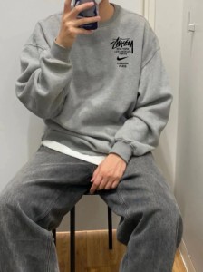    Stussy オータムテリークルーネックスウェットシャツ