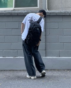    Stussyカップルプリント半袖Tシャツ