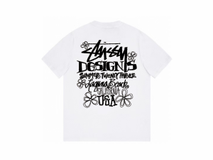 STUSSY  ステューシー SSリンクロゴ ストックロゴ 名作 ぼかし Tシャツ 半袖 ホワイト 並行輸入品