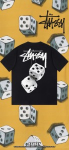 STUSSY  ステューシー  Dice Tシャツ 半袖  ?K ブラック 並行輸入品