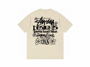 STUSSY  ステューシー SSリンクロゴ ストックロゴ 名作 ぼかし Tシャツ 半袖 カーキ 並行輸入品