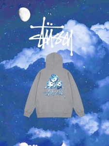 STUSSY パーカー ステューシー プルオーバー スウェット S IS Hoodie ICE  グレー メンズ レディース ユニセックス 並行輸入品[衣類]  