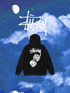 STUSSY パーカー ステューシー プルオーバー スウェット S IS Hoodie Dice  ブラック メンズ レディース ユニセックス 並行輸入品[衣類]