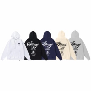 STUSSY  SS23 ステューシー・ワールド・パレード・プリント・フーデッド・スウェットシャツパーカー [並行輸入品]