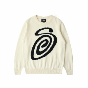 STUSSY/ ステューシー ステューシー モスキート S モノグラム・ジャンパー リバーシブル・ジャカードニット パーカー [並行輸入品]