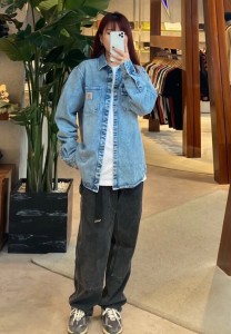    Carhartt 古いデニムのシャツジャケット