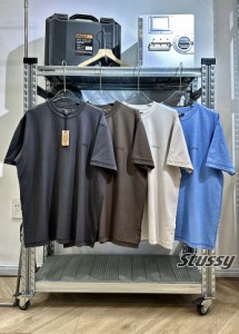 Stussy ステューシー ウォッシュドデジタルプリントスモールロゴ半袖Tシャツ