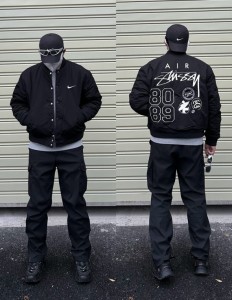 Stussy FW23 ロゴ刺繍リバーシブルコットンジャケット