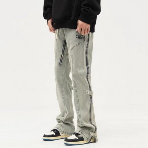 Stussy ジーンズ イエローマッド インサイドジップ