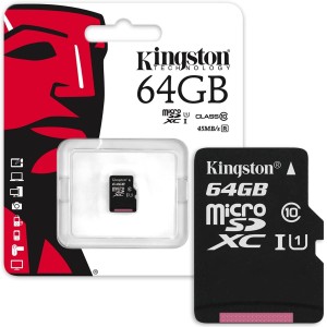 Kingston microSDXCカード 64GB class10 UHS-I 対応 (1C) キングストン SDC10G2/64GBSP