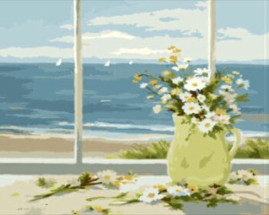 母の日 大人の塗り絵 絵画 油絵塗り絵 数字塗り絵 油絵風 小さな菊 名画 【油絵】 アクリル絵の具 塗り絵 大人 油絵 油絵セット キャンバ