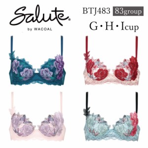 31%OFFワコール Wacoal サルート salute 83グループ 83g P-UP プッシュアップ 3/4カップブラ G・H・Iカップ (下着 単品 ブラジャー レデ