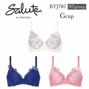 30%OFF ワコール Wacoal サルート salute 87グループ 87G Real Up Bra 3/4カップブラジャー Gカップ (下着 単品 ブラジャー レディース 