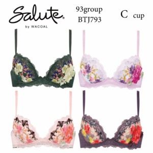 30%OFF ワコール Wacoal サルート salute 93グループ 93G フロントエックスブラ 3/4カップブラジャー Cカップ (下着 単品 ブラジャー レ