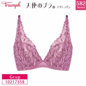 32%OFF Triumph トリンプ 天使のブラ スリムライン TR582 シリーズ  3/4カップブラジャー Gカップ 下着 女性 レディース セール 10217358