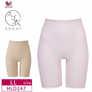 20%OFF  ワコール  スゴ衣 天然素材+ シャリッとひんやり  ボトム 3分丈 LLサイズ HLD247