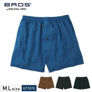 20％OFF ワコール wacoal メンズ BROS ブロス トランクス 前開きタイプ なめらかな肌ざわり ニット素材 M.Lサイズ GT7070 