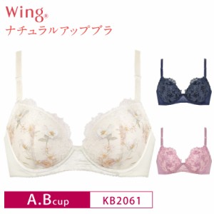 20%OFF ワコール Wacoal ウイング wing  ナチュラルアップブラ 3/4カップブラジャー A・Bカップ KB2061 