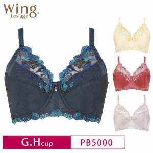 20%OFF Wacoal ワコール Wing ウイング Lesiage レシアージュ 5000シリーズ ChouChou de Lesi フルカップ ブラジャー  (G・Hカップ ) PB5