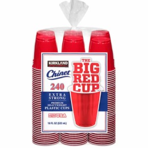 KIRKLAND カークランド BIG RED CUP レッドカップ 532ml x 240個 アウトドア コップ カップ　 使い捨て プラスチックカップ レッド 