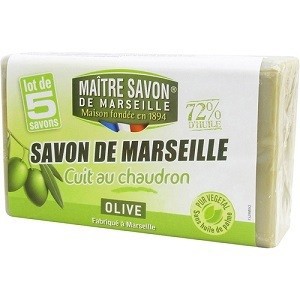 【即納】マルセイユ石鹸  メートル・サボン・ド・マルセイユ オリーブ 100g×5個パック 石鹸 乾燥肌 オーガニック