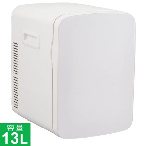 【即納】電子式保冷保温ボックス（13L/5kg/ホワイト） KAJ-R136R-W オーム電機 冷蔵庫 保冷庫 保温庫 切り替え可能 車載 家庭用 AC電源 D