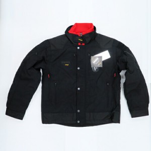 アイトス:ニックス×アイトス ワークジャケット ブラック(衿/レッド) 型式:12505-910-3L