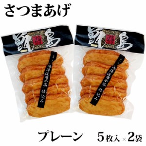 甑島のさつまあげ(プレーン) 10枚(5枚入×2袋)【真空包装】【ギフト包装不可】 鹿児島 敬老の日 お歳暮 御歳暮 ギフト御祝い