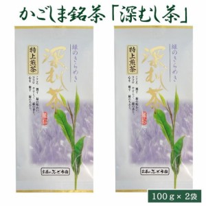 深むし茶「特上煎茶」100g × 2袋セット 鹿児島 お土産