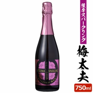 薩摩スパークリング梅酒 750ml 8度 リキュール 贈り物 お土産 炭酸にごり梅酒梅太夫 鹿児島