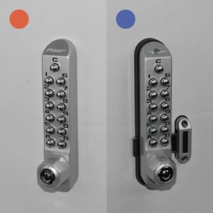 KEYLEX キーレックス 500 K592TM 面付本締錠 両面ボタン式 鍵付き 暗証番号錠 ピッキング対策