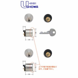 川口技研 GIKEN 装飾錠用 SHOWA ショウワ ピンシリンダー CLタイプ SCY-73 2個同一セット