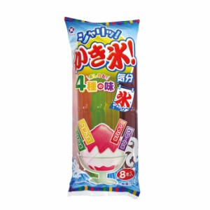 熱中症対策 かき氷！気分 8本入×16袋セット お菓子 冷凍 暑さ対策 アダチ製菓