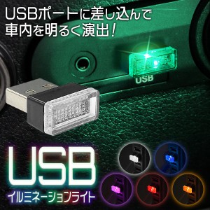 送料無料 !( 定形郵便 ) 車内 ライト USBポート コネクタカバー 光る ほこり防止 イルミネーション Type-A【 USBキャップ 蓋 パソコン PC