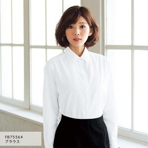 nuovo　FB75564-1 ブラウス　長袖　ホワイト【お取り寄せ製品】【FOLK フォーク　事務服　ブラウス　ビジネス　シャツ】