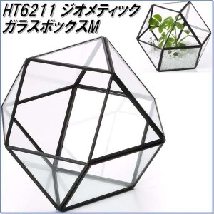 【入荷未定】エイチツーオー　HT6211　ジオメティックガラス　ボックスM【メーカー直送】【代引き/同梱不可】【鉢植え プランター ポット