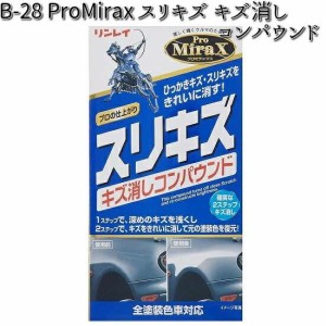 B-28 ProMirax スリキズ キズ消しコンパウンド （細目:100g、超極細:95g） 全塗装色対応 リンレイ B28 【お取り寄せ商品】【クリーナー】