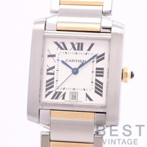 【中古】CARTIER TANK FRANCAISE LARGE MODEL カルティエ タンク フランセーズ LM W51005Q4