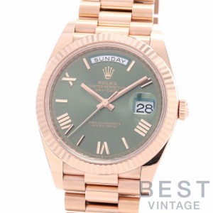 【中古】ROLEX OYSTER PERPETUAL DAY-DATE 40 ロレックス オイスターパーペチュアル デイデイト 40 228235 (M228235-0025)