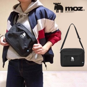 ★モズ　moz ショルダーバッグ メンズ レディース 斜め掛け ブラック アウトドア  シンプル コンパクト ポケット多め サブバッグ 旅行 ア