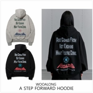 ★ [WOOALONG]A step forward フーディー★23AW パーカー ウェア 男女兼用 WOOALONG★A step forward hoodie★