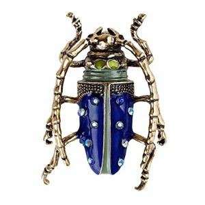 ブルー Ostory ブローチ レトロ 甲殻虫 レディース メンズ ブローチ ピンフォーマル ピンブローチ 胸飾り ラペルピン 個性 ファッション 