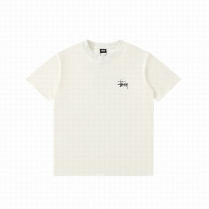 Stussy 無地ロゴレター半袖Tシャツ