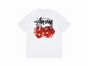 STUSSY  ステューシー Cubic Dice Tシャツ 半袖 ホワイト  並行輸入品