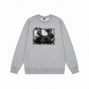 Stussyステューシー連名人物ラップ○丸襟パーカー