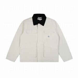 [STUSSY] Stussy washed Canvas Shop Jacke復古重工作業服ウォッシャブルジャケット