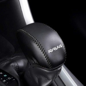 Boyousトヨタ 新型RAV4RAV4 PHV XA50系 専用設計 シフトノブカバー シフトグリップカバー レザー カバー 内装パーツ RAV4エンブレム ガー