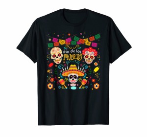 Dia De Los Muertos Day Of The Dead シュガースカル マスク メキシカン Tシャツ