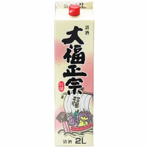 中野BC 大福正宗 2Lパック 2000ml×6本 ケース 和歌山 日本酒 u-yu